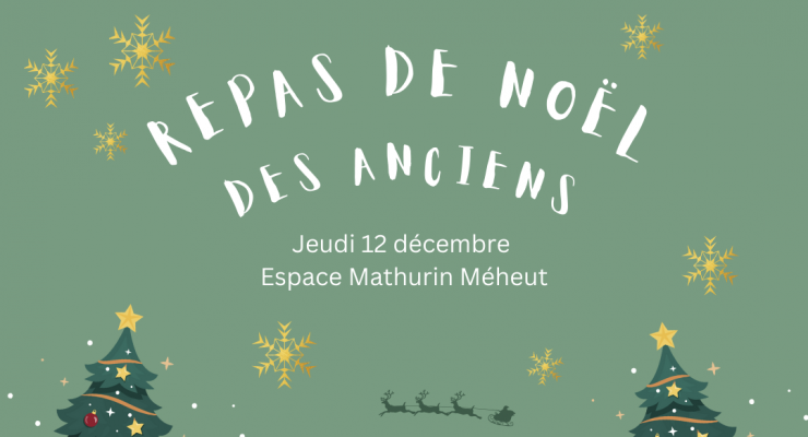 Repas de Noël des anciens Jeudi 12 décembre